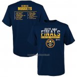 Maglia Manica Corta Denver Nuggets 2023 NBA Finals Roster Blu