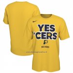 Maglia Manica Corta Indiana Pacers Giallo