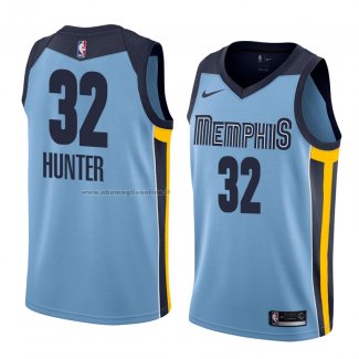 Maglia Memphis Grizzlies Vincent Hunter NO 32 Statement 2018 Blu