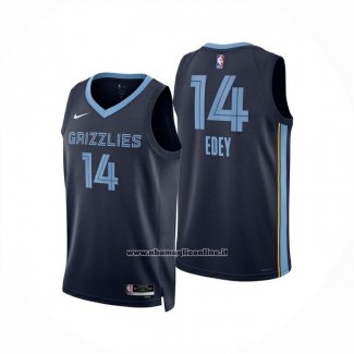 Maglia Memphis Grizzlies Zach Edey No 14 Icon 2025-26 Blu