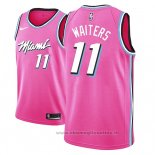 Maglia Miami Heat Dion Waiters NO 11 Earned 2018-19 Rosa