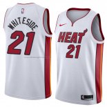 Maglia Miami Heat Hassan Whiteside NO 21 Association 2018 Bianco