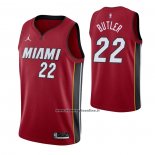Maglia Miami Heat Jimmy Butler #22 Statement 2020-21 Rosso