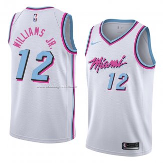 Maglia Miami Heat Matt Williams Jr. NO 12 Citta 2018 Bianco