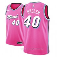 Maglia Miami Heat Udonis Haslem NO 40 Earned 2018-19 Rosa