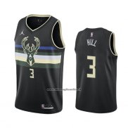 Maglia Milwaukee Bucks George Hill #3 Statement 2020-21 Nero