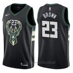 Maglia Milwaukee Bucks John Henson NO 23 Statement 2017-18 Nero