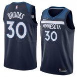 Maglia Minnesota Timberwolves Aaron Brooks NO 30 Icon 2018 Blu
