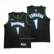 Maglia Minnesota Timberwolves Anthony Edwards #1 Classics Nero