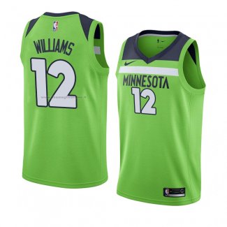 Maglia Minnesota Timberwolves C. J. Williams NO 12 Statement 2018 Verde