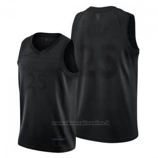 Maglia Minnesota Timberwolves Derrick Rose NO 25 MVP Nero