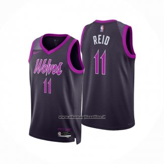 Maglia Minnesota Timberwolves Naz Reid No 11 Citta 2025-26 Nero