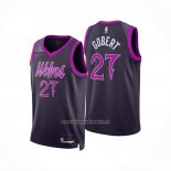 Maglia Minnesota Timberwolves Rudy Gobert No 27 Citta 2025-26 Nero