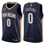 Maglia New Orleans Pelicans Demarcus Cousins NO 0 Icon 2017-18 Blu