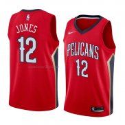 Maglia New Orleans Pelicans Jalen Jones NO 12 Statement 2018 Rosso