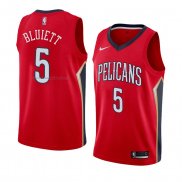 Maglia New Orleans Pelicans Trevon Bluiett NO 5 Statement 2017-18 Rosso