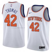 Maglia New York Knicks Lance Thomas NO 42 Statement 2018 Bianco