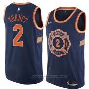 Maglia New York Knicks Luke Kornet NO 2 Citta 2018 Blu