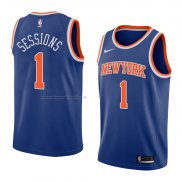 Maglia New York Knicks Ramon Sessions NO 1 Icon 2018 Blu