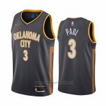 Maglia Oklahoma City Thunder Chris Paul NO 3 Citta Nero