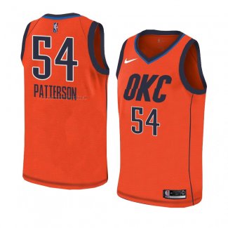 Maglia Oklahoma City Thunder Patrick Patterson NO 54 Earned 2018-19 Arancione