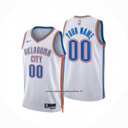 Maglia Oklahoma City Thunder Personalizzate Association 2024-25 Bianco