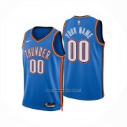 Maglia Oklahoma City Thunder Personalizzate Icon 2024-25 Blu