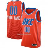 Maglia Oklahoma City Thunder Personalizzate Statement 2019-20 Arancione