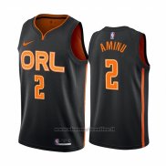 Maglia Orlando Magic Al-Farouq Aminu NO 2 Citta Edition Nero