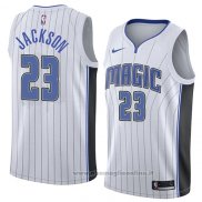 Maglia Orlando Magic Justin Jackson NO 23 Association 2018 Bianco