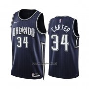 Maglia Orlando Magic Wendell Carter #34 Citta 2023-24 Blu