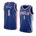 Maglia Philadelphia 76ers Norvel Pelle NO 1 Icon 2018 Blu
