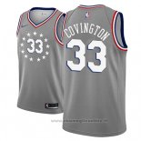 Maglia Philadelphia 76ers Robert Covington NO 33 Citta 2018-19 Grigio