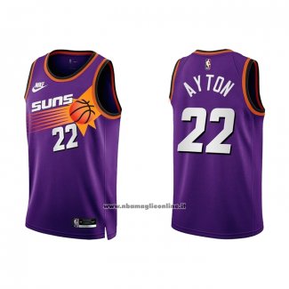 Maglia Phoenix Suns Deandre Ayton #22 Classic 2022-23 Viola