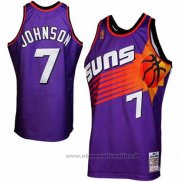 Maglia Phoenix Suns Kevin Johnson NO 7 Throwback Viola