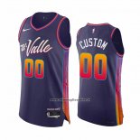 Maglia Phoenix Suns Personalizzate Citta Autentico 2023-24 Viola