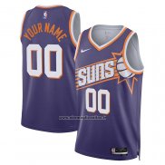 Maglia Phoenix Suns Personalizzate Icon 2023-24 Viola