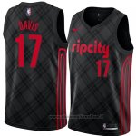Maglia Portland Trail Blazers Ed Davis NO 17 Citta 2018 Nero