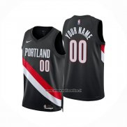 Maglia Portland Trail Blazers Personalizzate Icon 2025-26 Nero