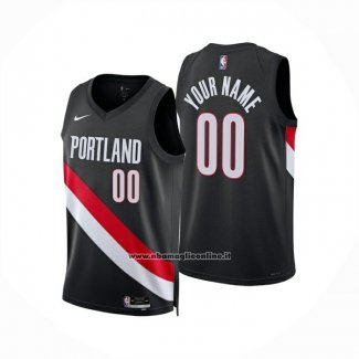 Maglia Portland Trail Blazers Personalizzate Icon 2025-26 Nero