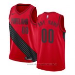 Maglia Portland Trail Blazers Personalizzate Statement 2017-18 Rosso