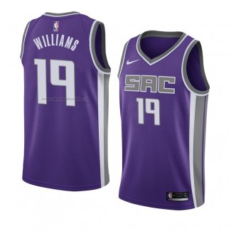 Maglia Sacramento Kings Troy Williams NO 19 Icon 2018 Viola