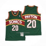 Maglia Seattle SuperSonics Gary Payton #20 Mitchell & Ness 1995-96 Verde