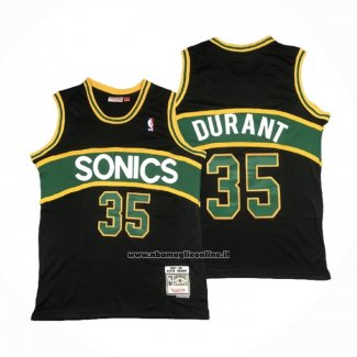 Maglia Seattle SuperSonics Kevin Durant #35 Mitchell & Ness 2007-08 Nero