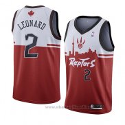 Maglia Toronto Raptors Kawhi Leonard NO 2 Citta 2019-20 Rosso