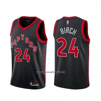 Maglia Toronto Raptors Khem Birch #24 Statement 2020-21 Nero