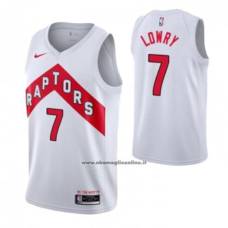 Maglia Toronto Raptors Kyle Lowry #7 Association 2020-21 Bianco