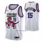 Maglia Toronto Raptors Vince Carter #15 Classic Edition Bianco