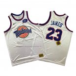 Maglia Tune Squad Lebron James NO 23 Bianco