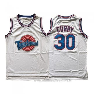 Maglia Tune Squad Stephen Curry NO 30 Bianco